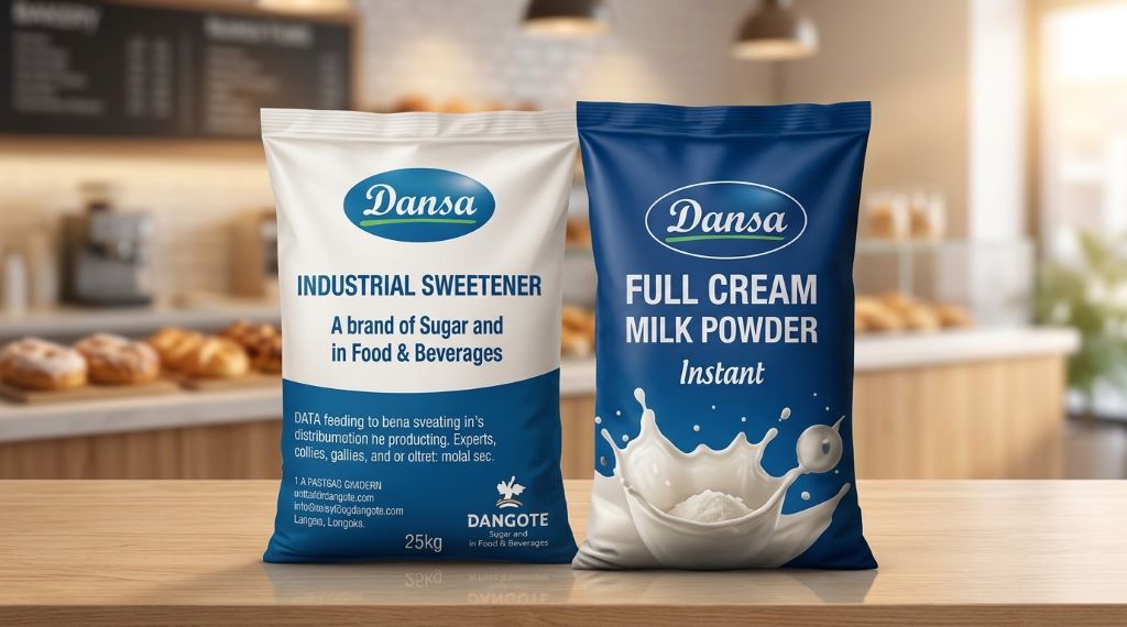 sweetner and milk